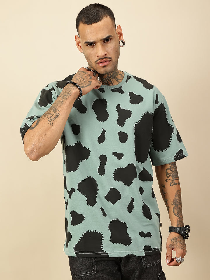 Cow Abstract Tee - Pista