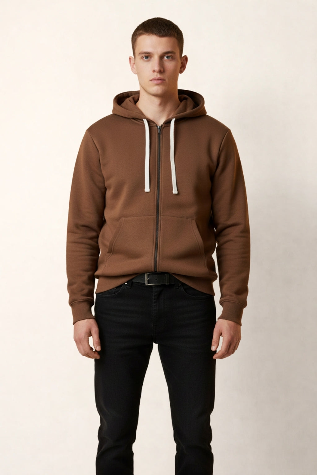 Brown Full-Sleeve Hoodie