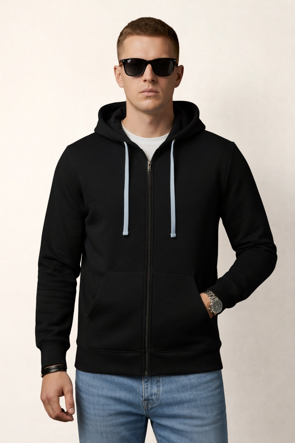 Black Full-Sleeve Hoodie