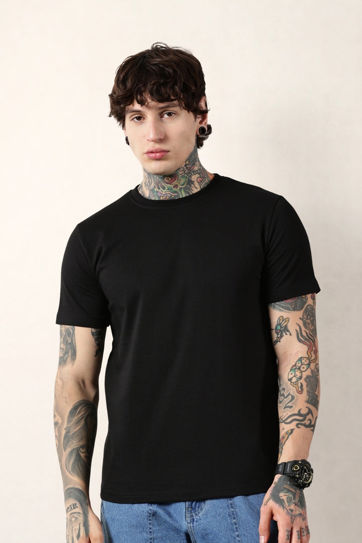 Black Round Neck