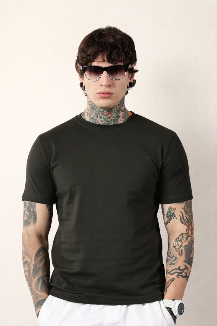 Olive Round Neck