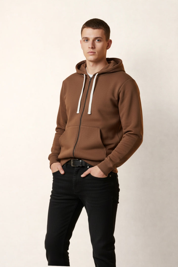 Brown Full-Sleeve Hoodie