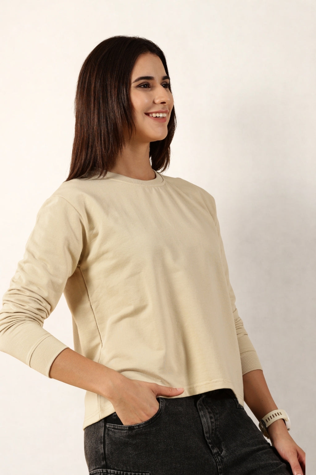 Cream Full-Sleeve for Women