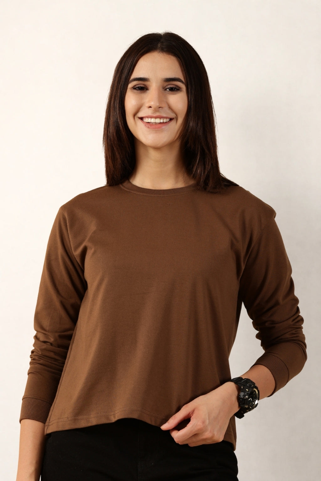 Brown Full-Sleeve for Women