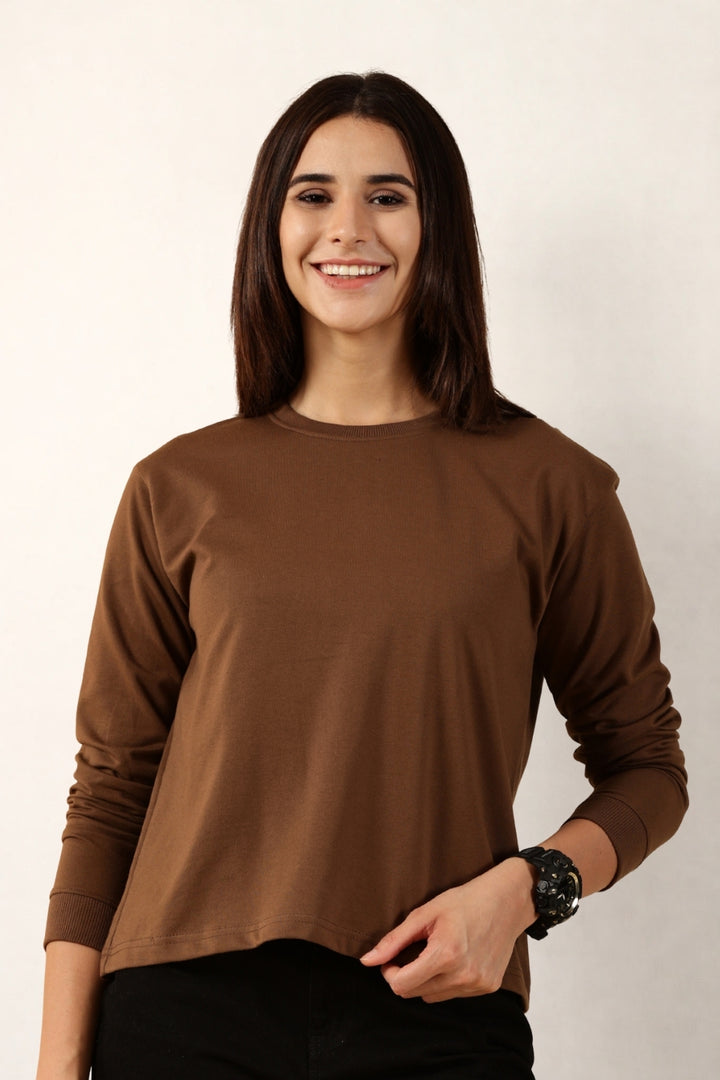 Brown Full-Sleeve for Women