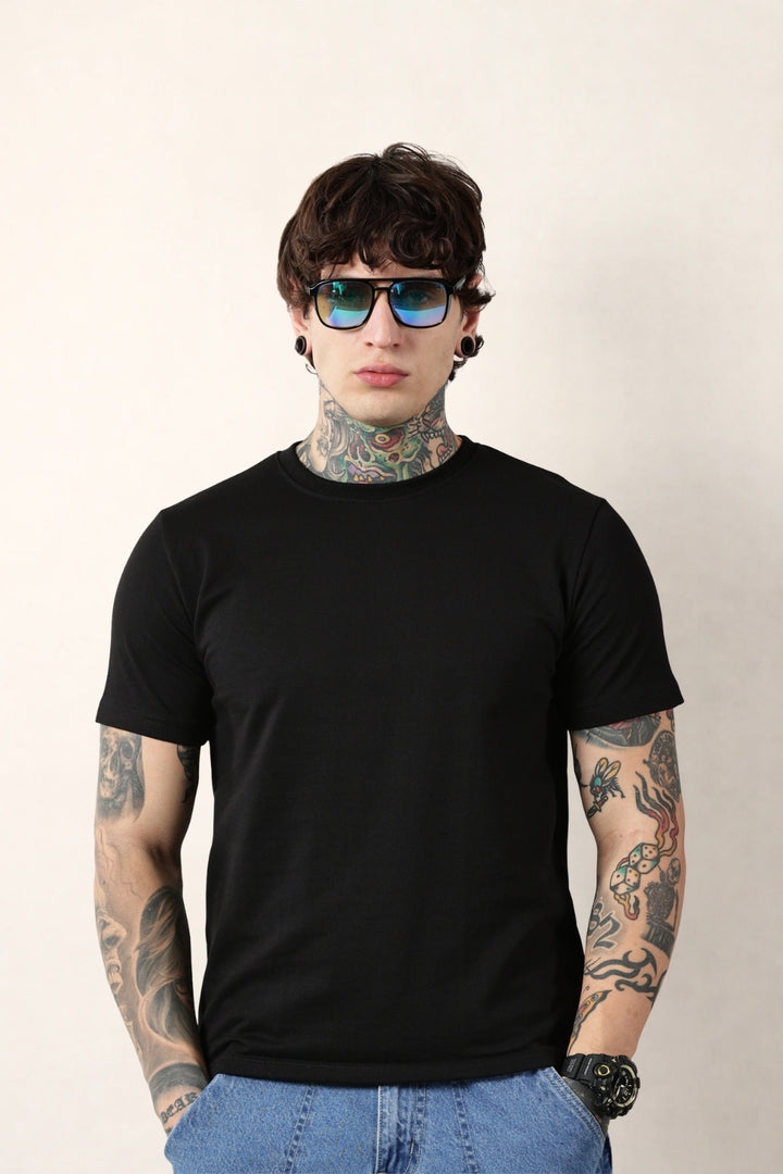 Black Round Neck