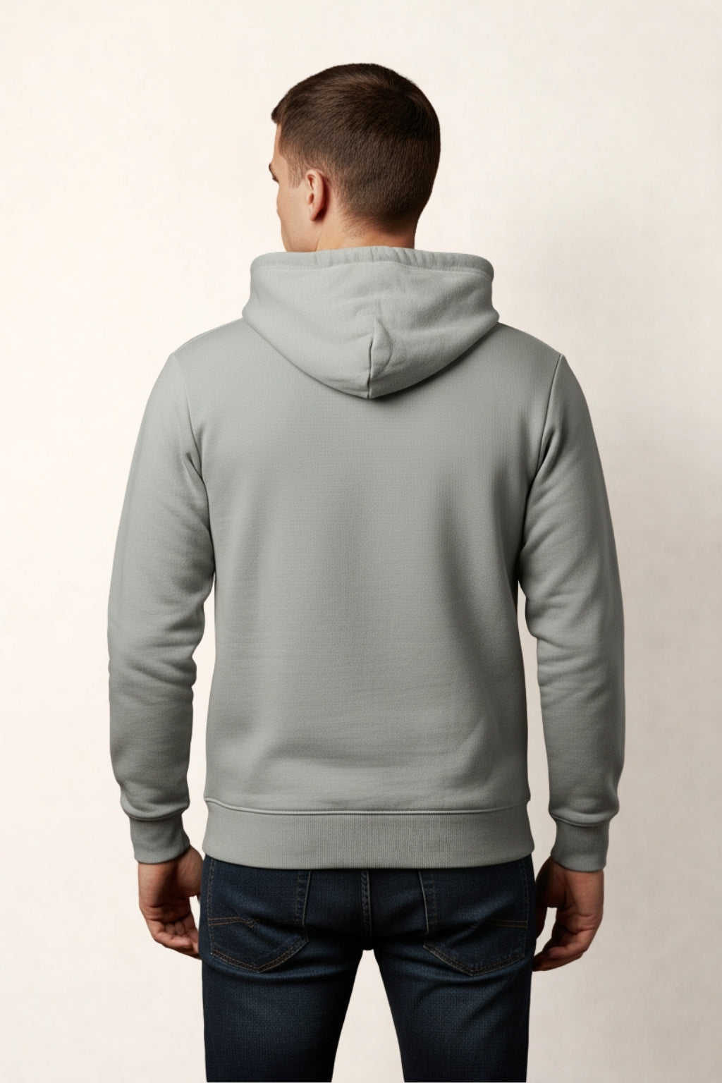 Grey Full-Sleeve Hoodie