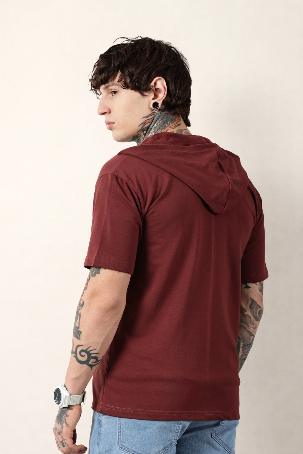 Maroon Zip Hoodie