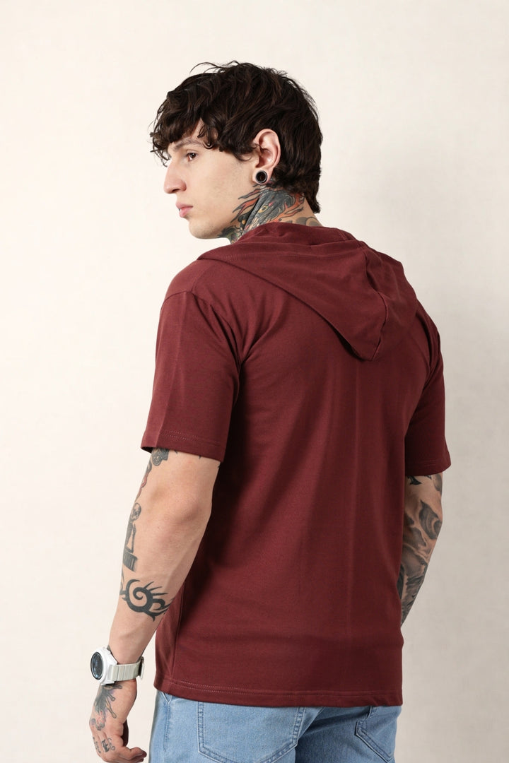 Maroon Zip Hoodie