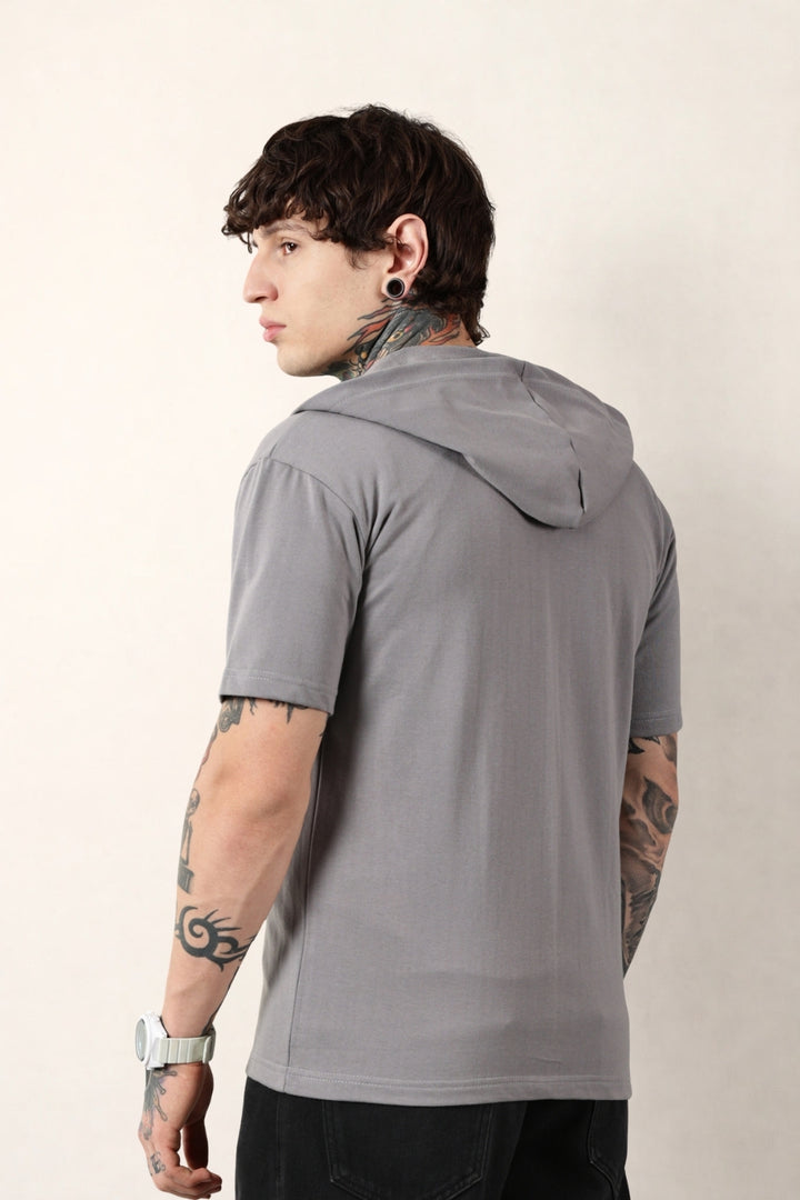 Grey Zip Hoodie