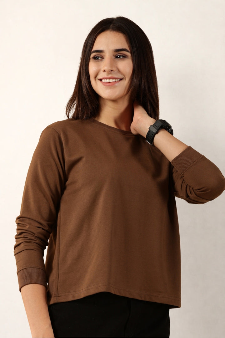 Brown Full-Sleeve for Women