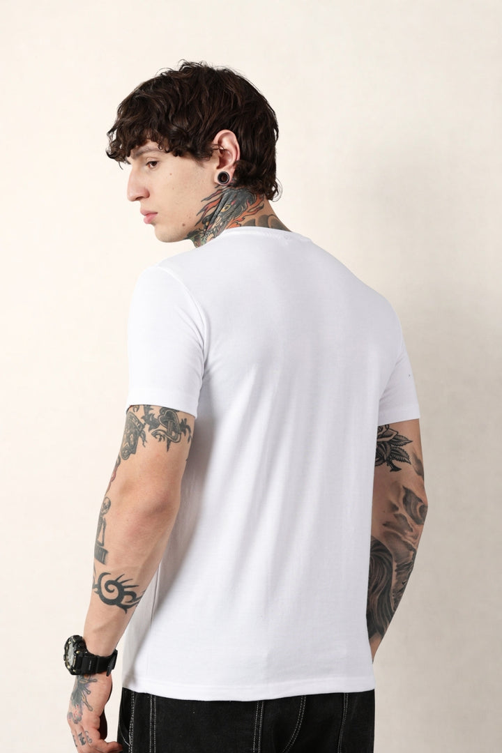 White Round Neck