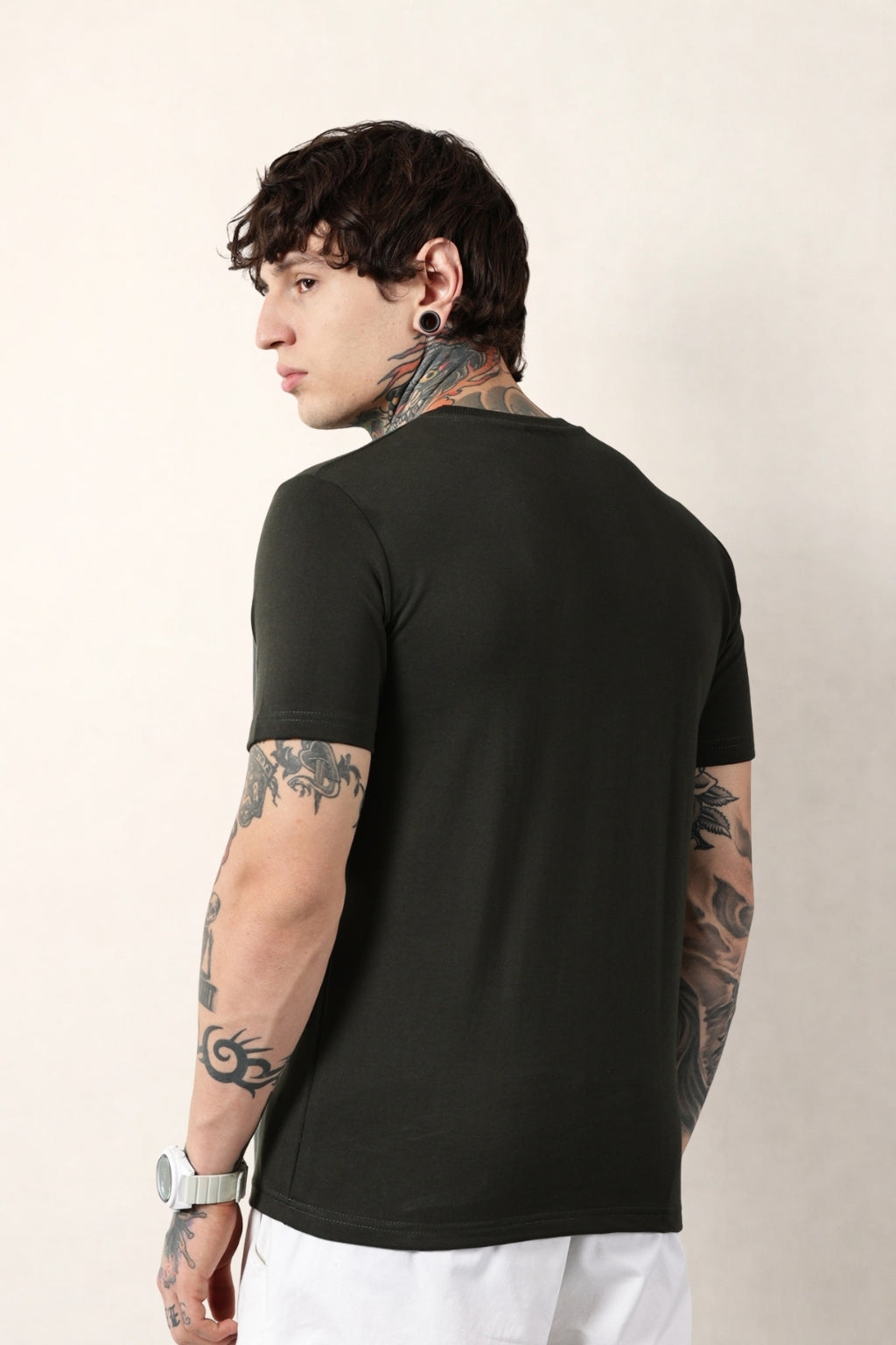 Olive Round Neck