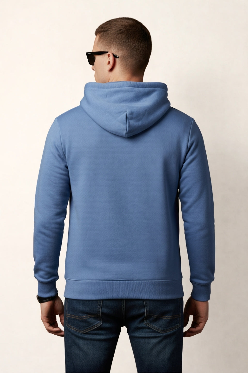 Blue Full-Sleeve Hoodie
