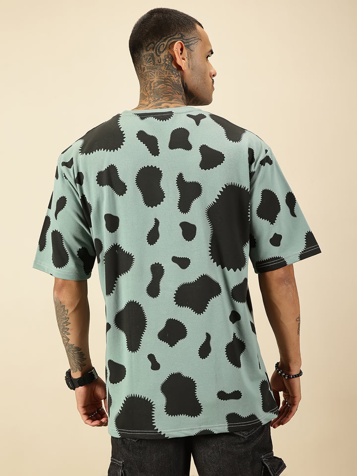 Cow Abstract Tee - Pista