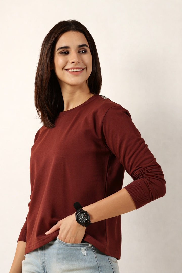Maroon Full-Sleeve for Women