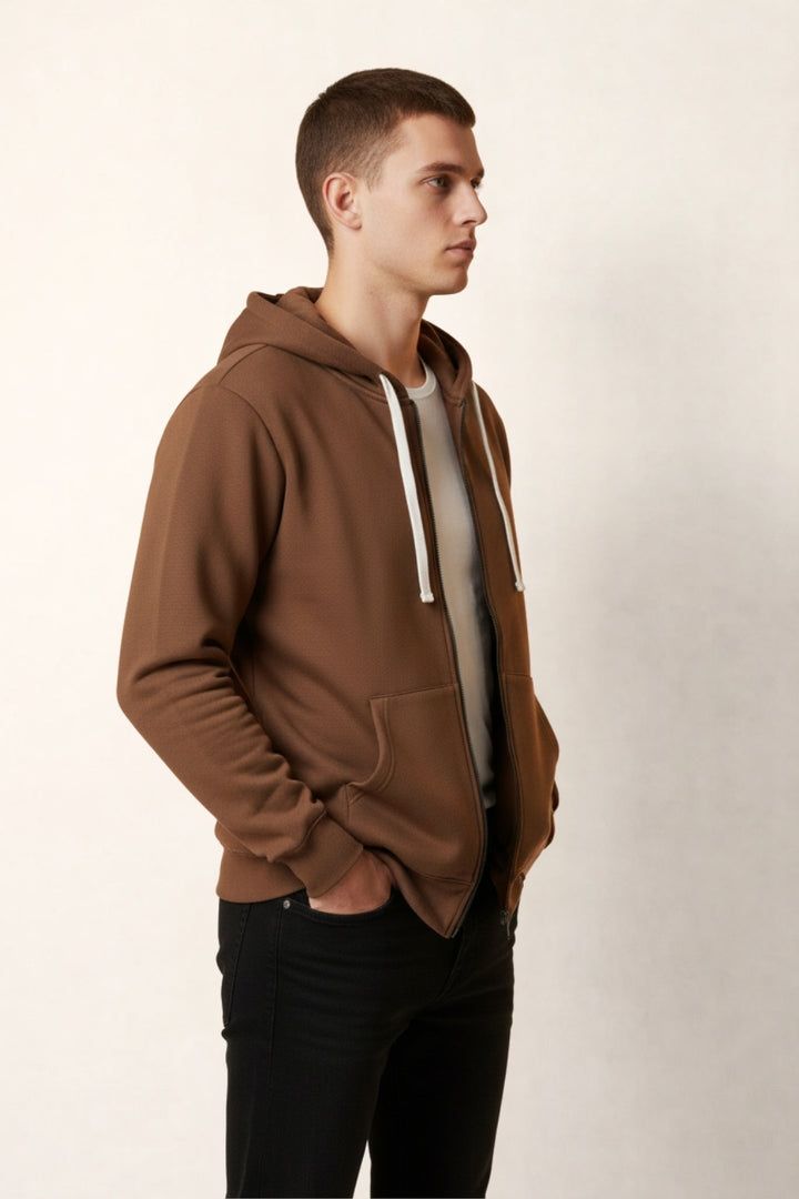Brown Full-Sleeve Hoodie