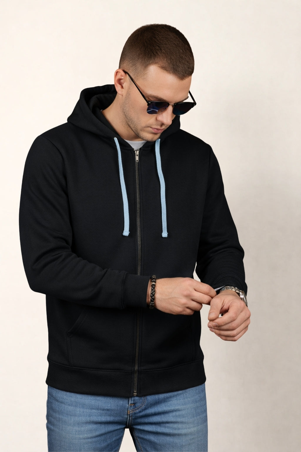 Black Full-Sleeve Hoodie
