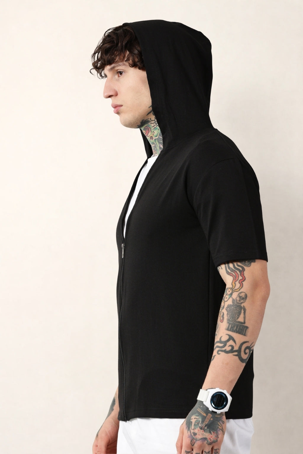 Black Zip Hoodie
