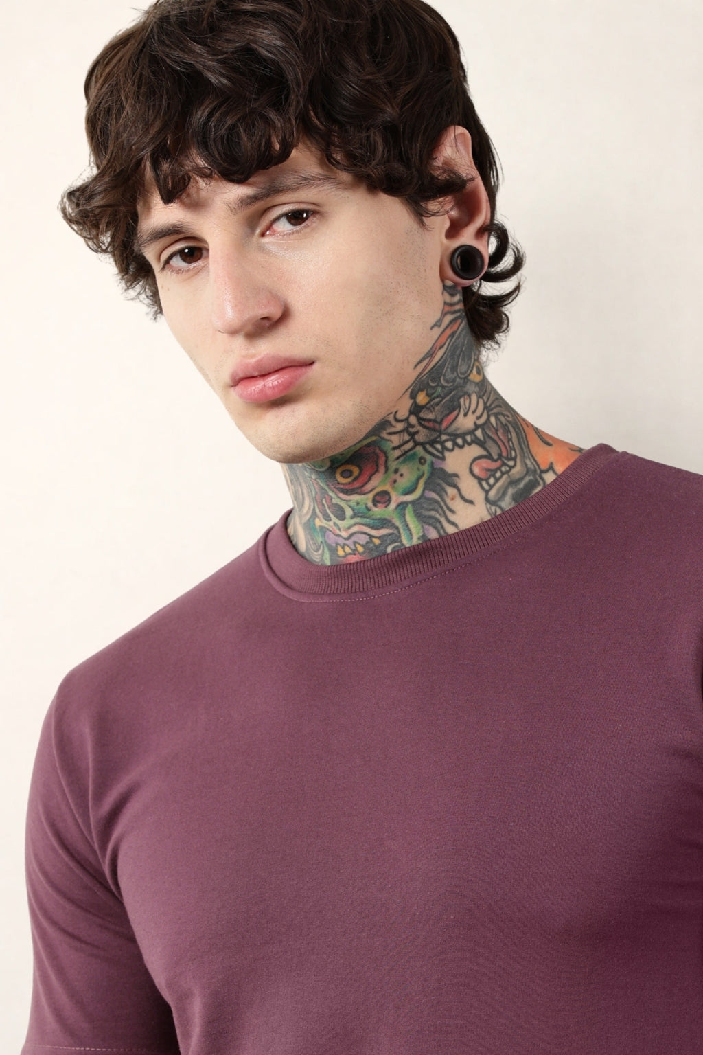 Mauve Round Neck