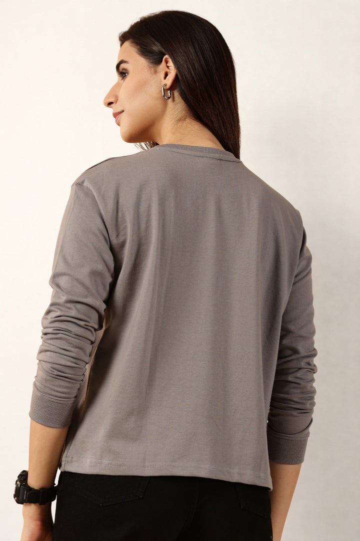 Grey Full-Sleeve for Women