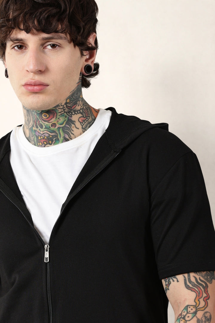 Black Zip Hoodie