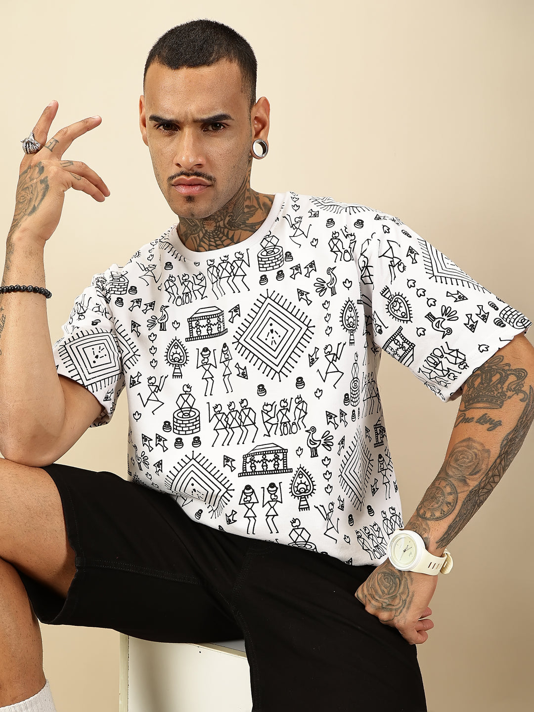 Tribal Rhythm - White