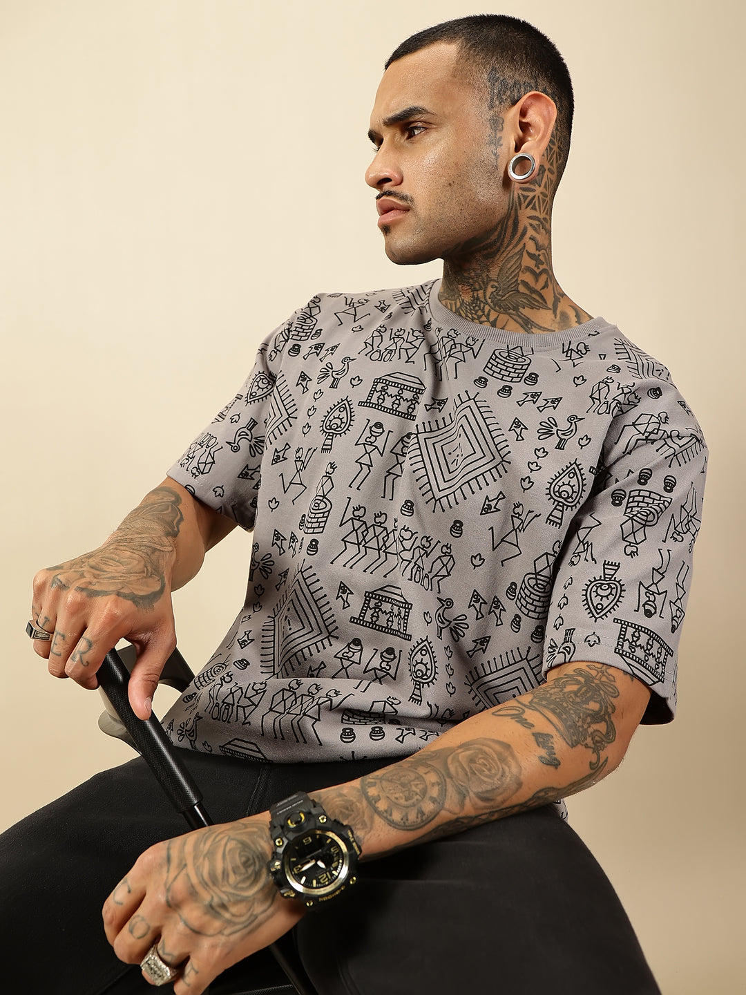 Tribal Rhythm - Grey