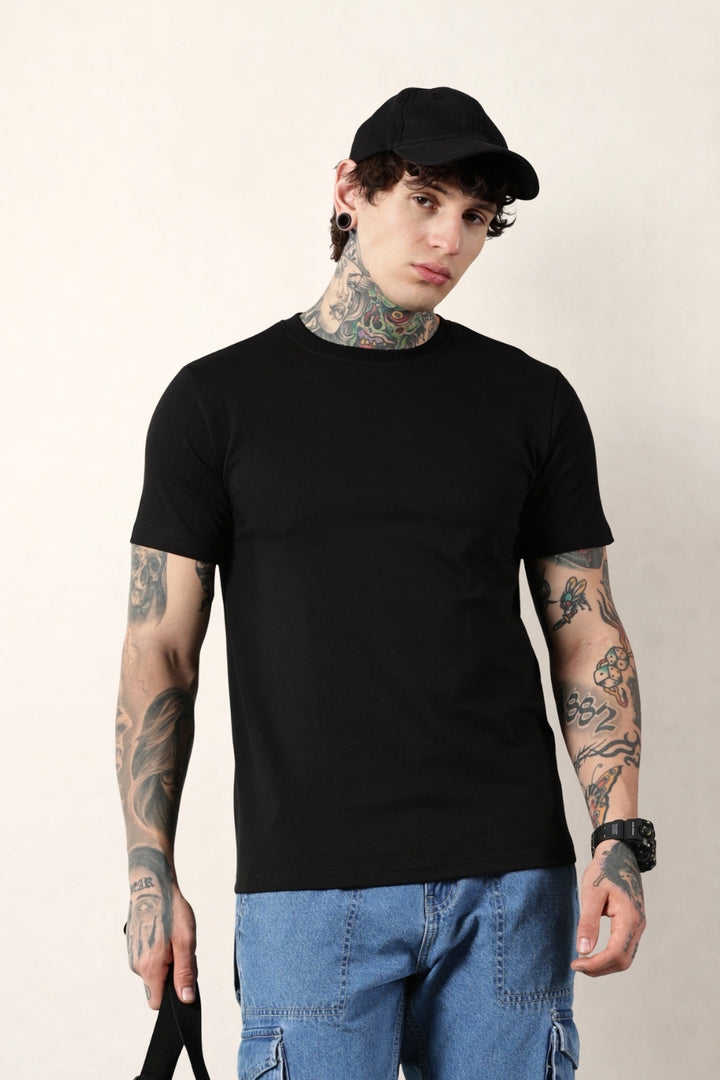 Black Round Neck