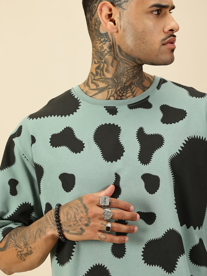 Cow Abstract Tee - Pista