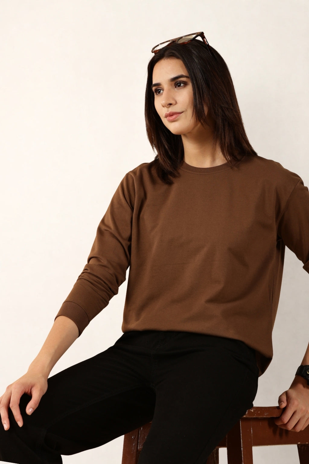 Brown Full-Sleeve for Women