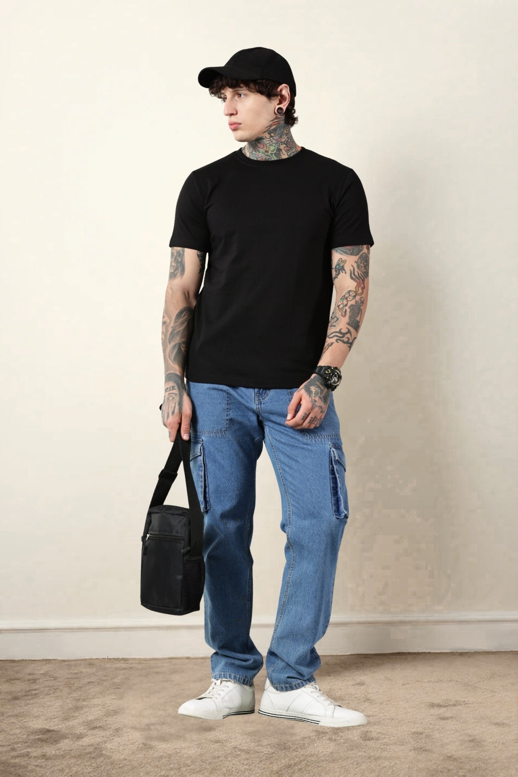 Black Round Neck
