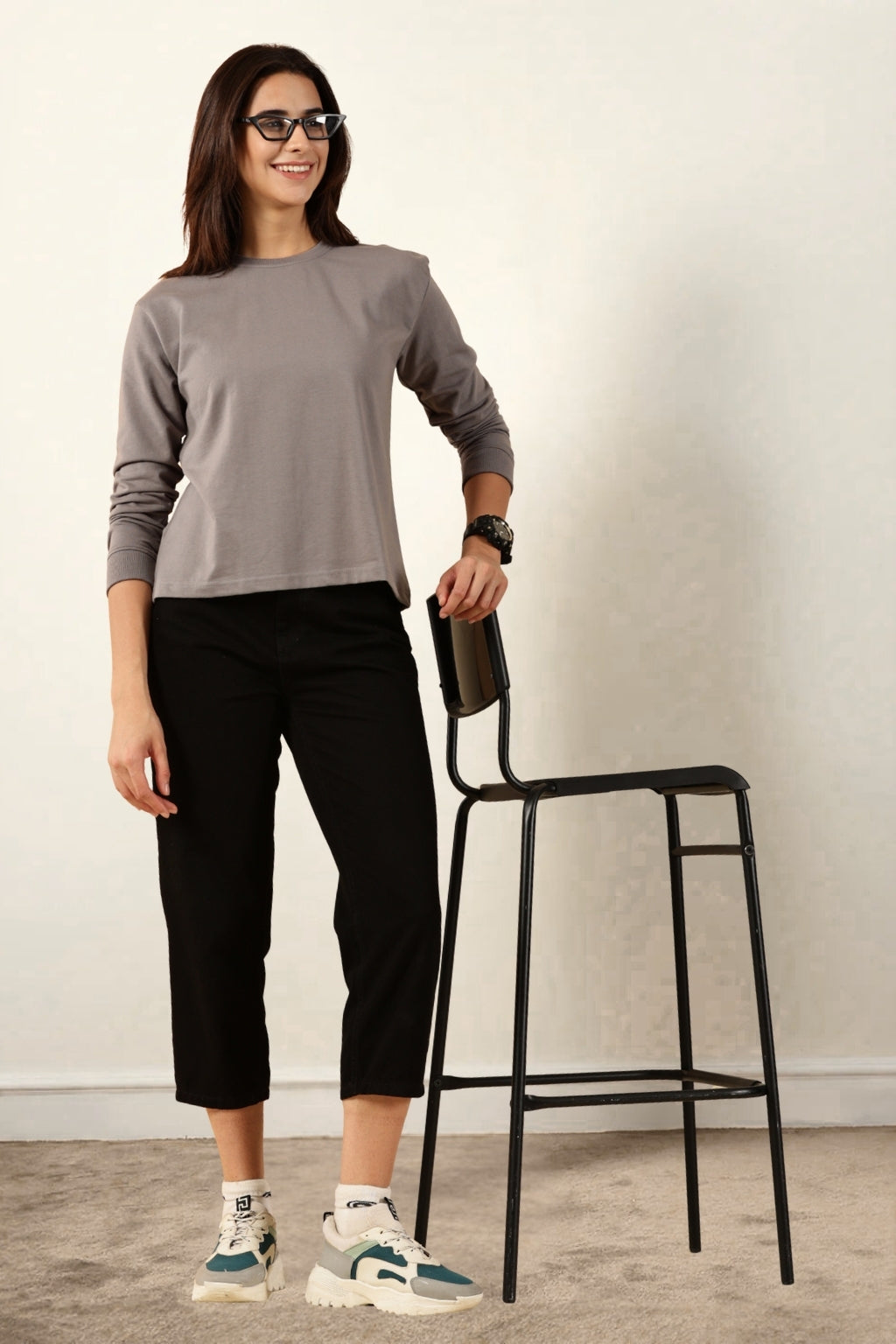 Grey Full-Sleeve for Women