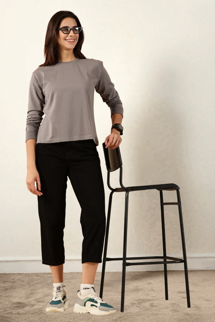 Grey Full-Sleeve for Women